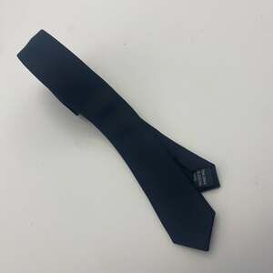 Jacob Alexander Black Solid Skinny Necktie 100% Microfiber Hand Made